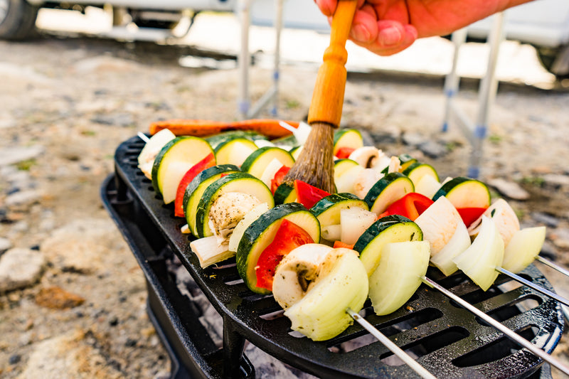 grilled vegetables, veggie skewers