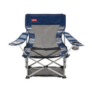 Coleman Chair Quad Beach Mesh Blue and White