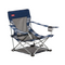 Coleman Chair Quad Beach Mesh Blue and White