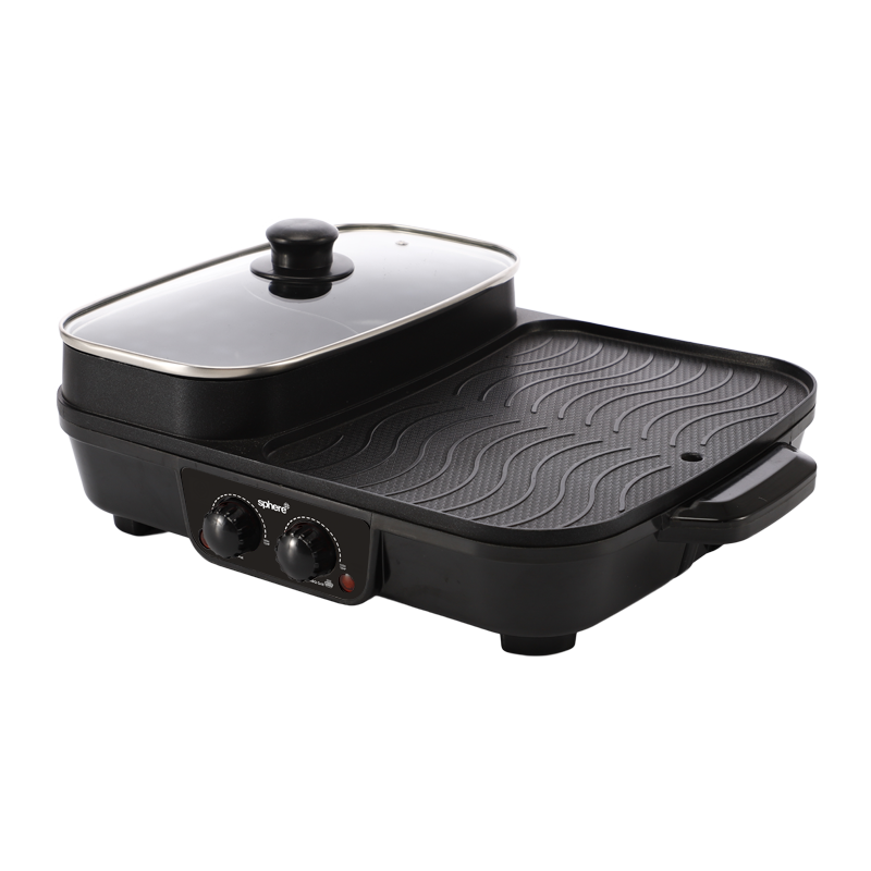 Sphere Camping Hot Pot Electric BBQ 240VAC Combo Skillet – RV Online