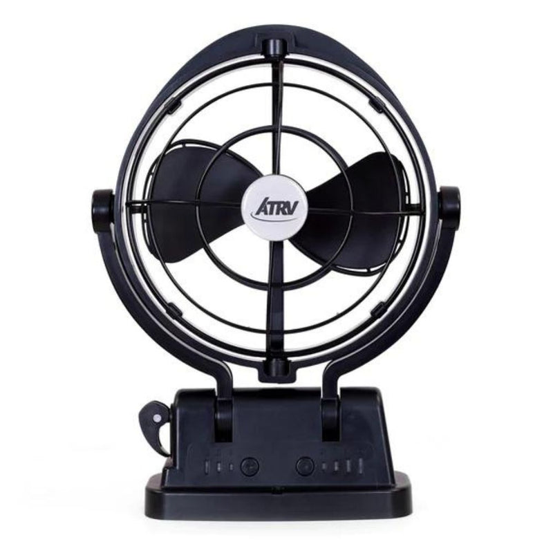 Aussie Traveller Interior Fan 12V / 24V Black