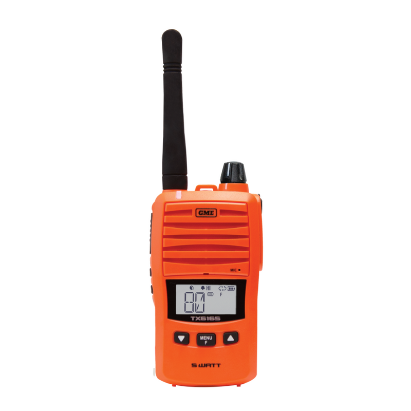 GME 5/1 Watt UHF CB Handheld Radio TX6165XO