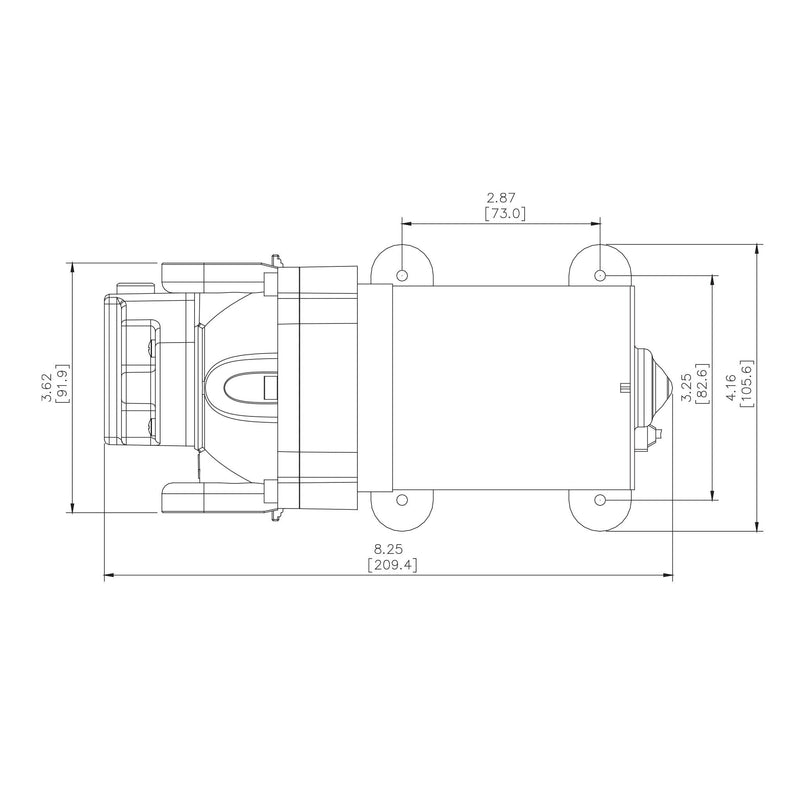 Aussie Traveller 12V RV Water Pump 7.6LPM