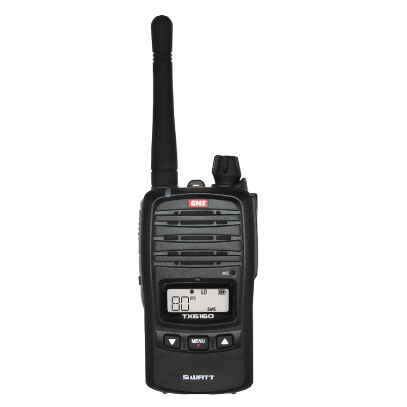 GME 5/1 Watt IP67 UHF CB Handheld Radio TX6160X - RV Online