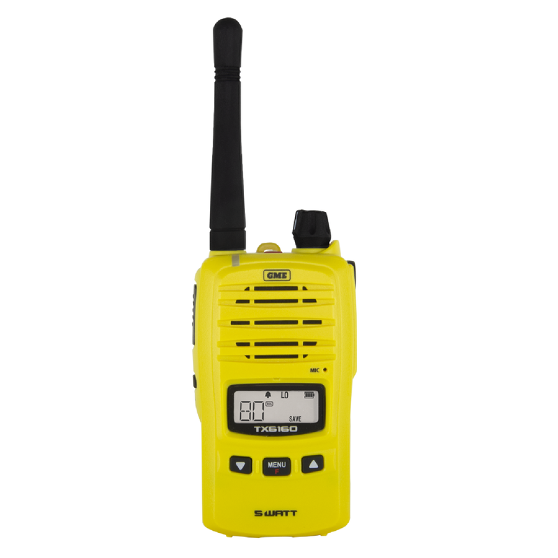 GME 5/1 Watt UHF CB Handheld Radio Twin Yellow - RV Online