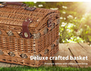 Picnic Basket Willow 4 Person Design C