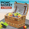 Picnic Basket Willow 4 Person Design C