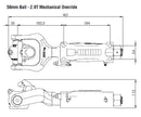 AL-KO Off Road Ball Coupling 50mm 2T – RV Online