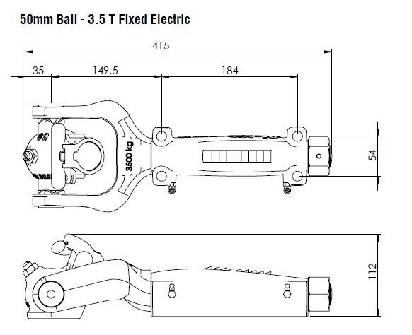 AL-KO Off Road Ball Coupling 50mm 3.5T | Caravan Camping – RV Online