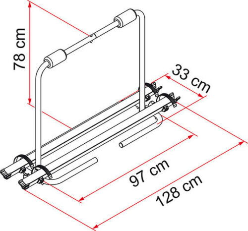 Fiamma Caravan A Frame 2 Bike Rack Carrier XL – RV Online